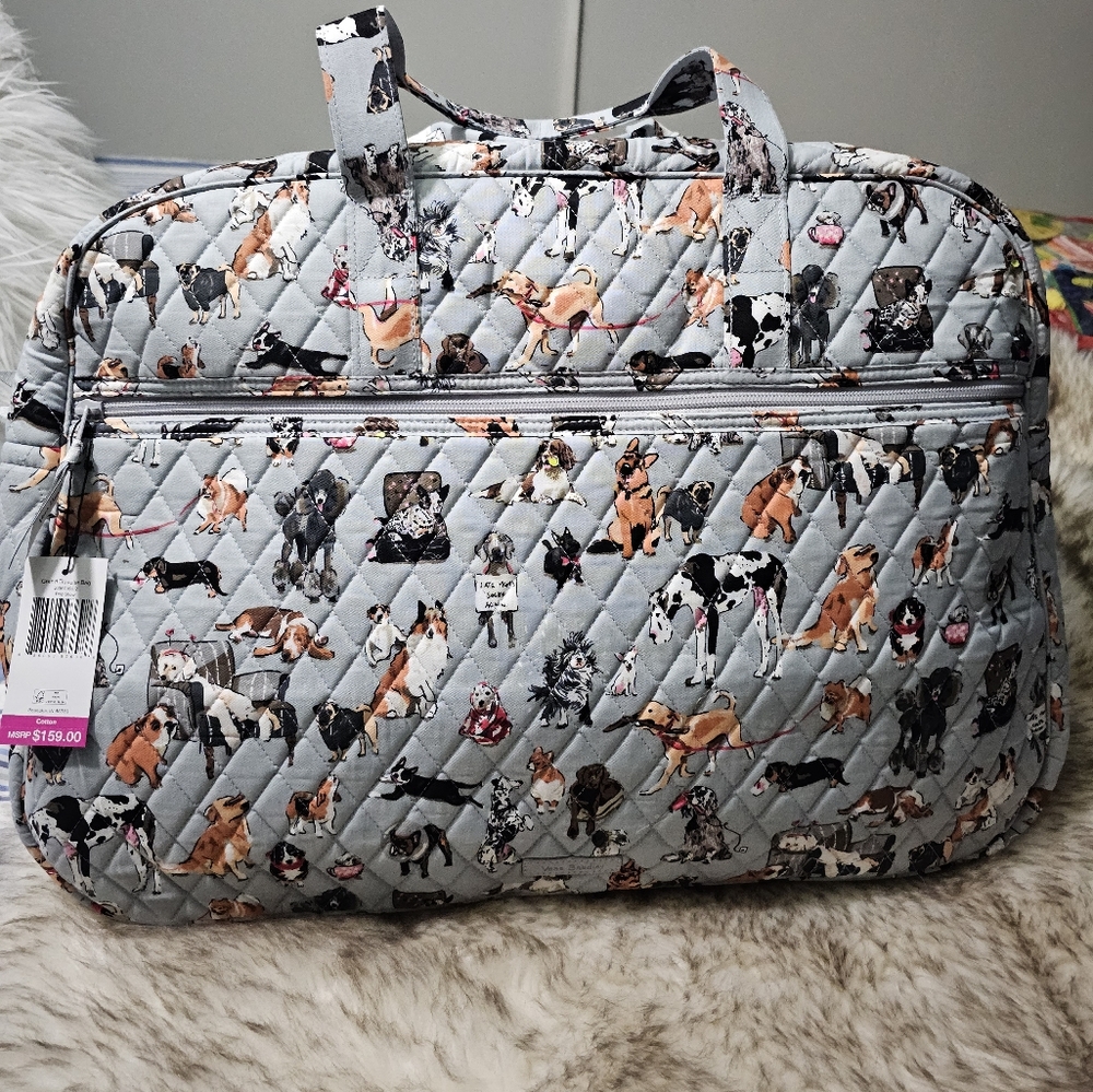 Vera Bradley Dog Show Grand Traveler Bag.